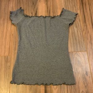Hollister Gray crop top size small